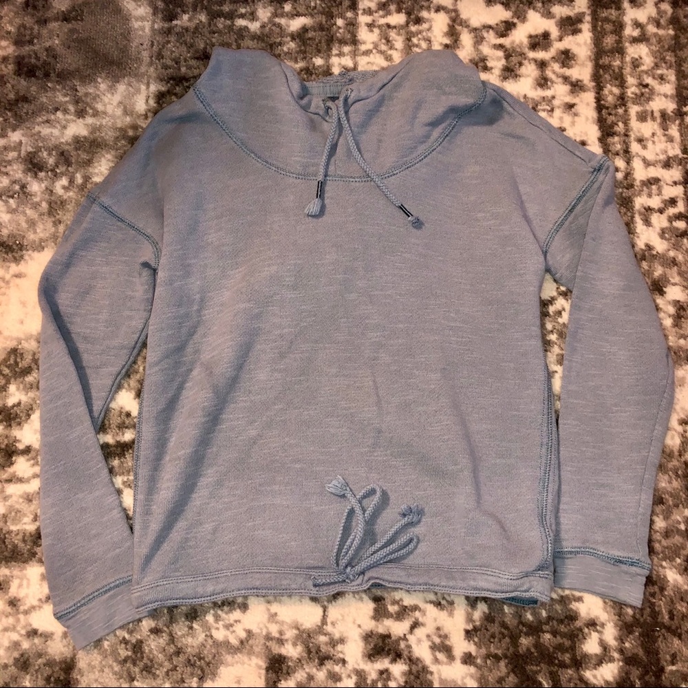 Aerie Light Blue Terry Hoodie